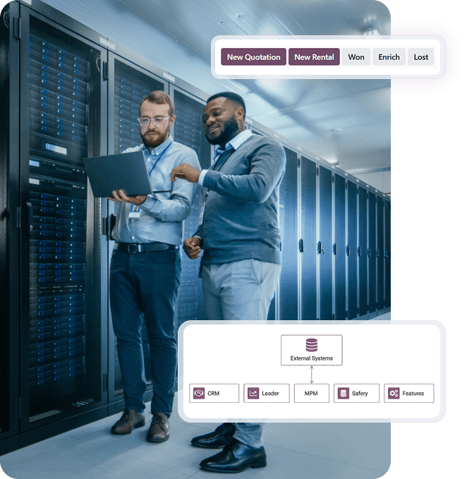 IT team managing server infrastructure for Odoo Hosting Services