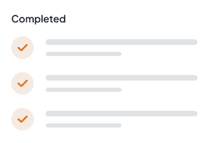 Completed Tasks Card